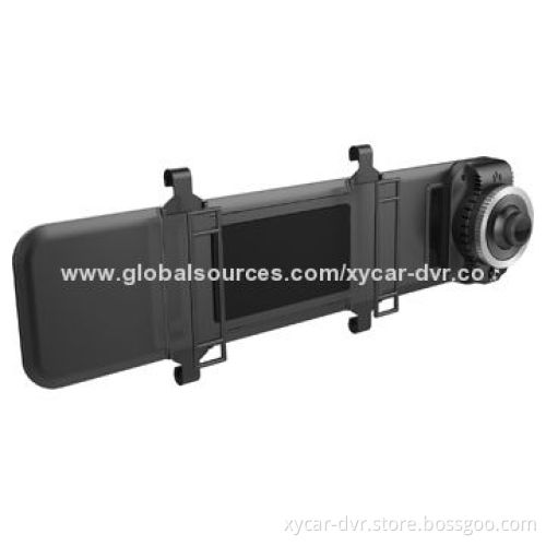 2.4-inch FHD 1,080P Ultra-thin GPS Tracking Function Rearview Mirror Cameras, Built-in 800mA BatteryNew